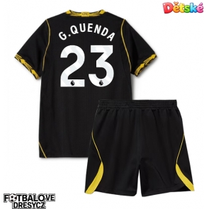 Chelsea Geovany Quenda #23 Dětské Venkovní dres komplet 2026-27 Krátký Rukáv (+ trenýrky)